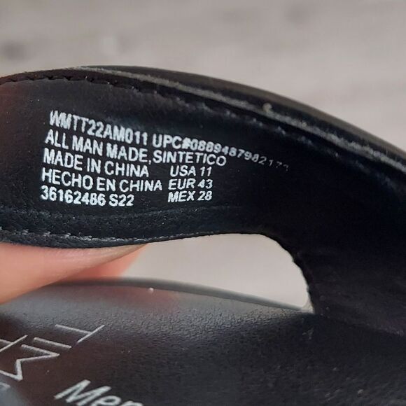 NEW Time And Tru Women's Size 11 Black Braided Ankle Strap Buckle Sandals - Picture 5 of 6